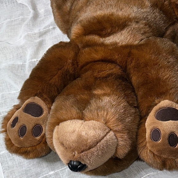Vintage TY Classics PAWS the HUGE 30" Lay Flat Brown Bear Plush Teddy Bear 1996 - Picture 9 of 16